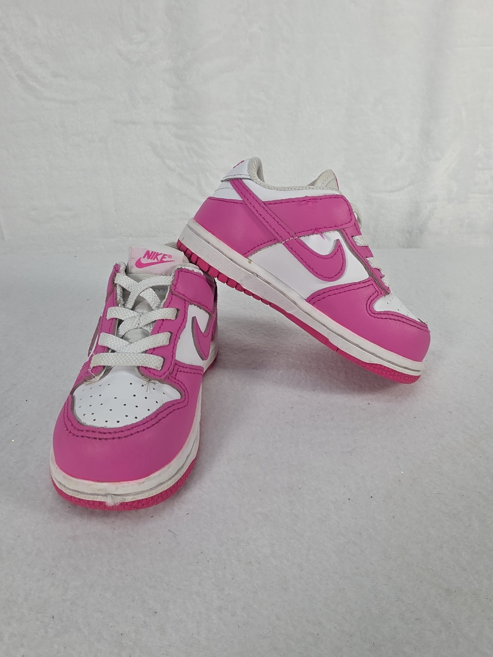 Nike Kids' Pink and White Low-Top Sneakers
